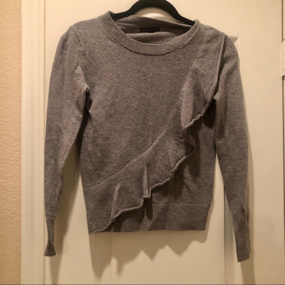 J Crew | Mercantile Ruffle Sweater sz XXS